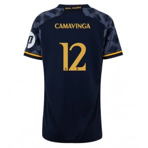 Real Madrid Eduardo Camavinga #12 Replika Udebanetrøje Dame 2023-24 Kortærmet